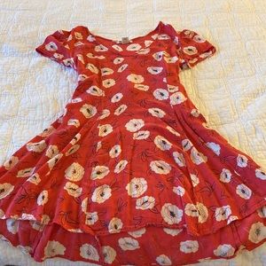 Billabong floral dress with side ties